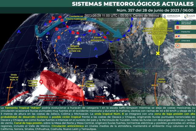 Pronóstico del Tiempo para el 28 de junio de 2023 La Jornada Videos